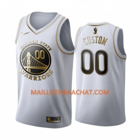 Maillot NBA Golden State Warriors Personnalisable Nike 2019-20 Blanc Golden Edition Swingman - Homme